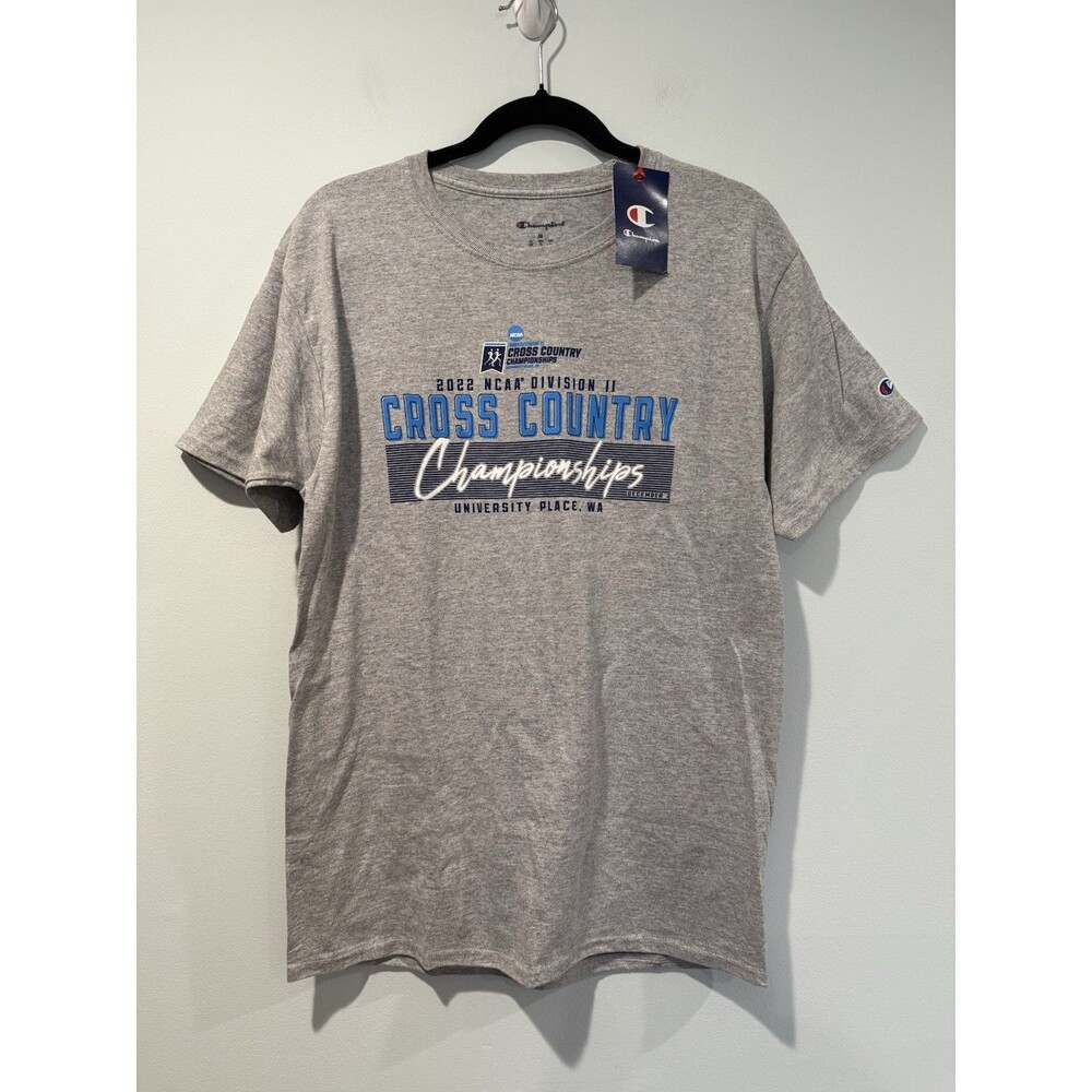 NEW Champion Tee Unisex Med NCAA Division II Cross Country Championship 2022 Run